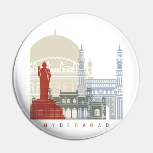 Hyderabad skyline poster Pin