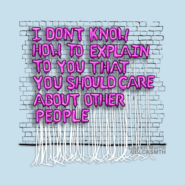 I Don't Know How To Explain (pink letters) by BLCKSMTH