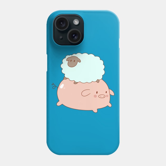 Pig and Little Sheep Phone Case by saradaboru