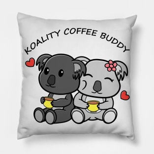 TOTALLY Koalified Koality Coffee  Buddy  Koala Valentine Pillow