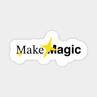 Minimalist Magic Typography Art Magnet
