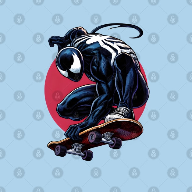 Unleash the Edge: Captivating Anti-Hero Skateboard Art Prints for a Modern and Rebellious Ride! by insaneLEDP