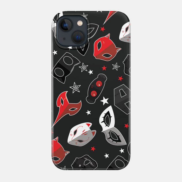 Persona 5 Masks Pattern - Persona 5 - Phone Case