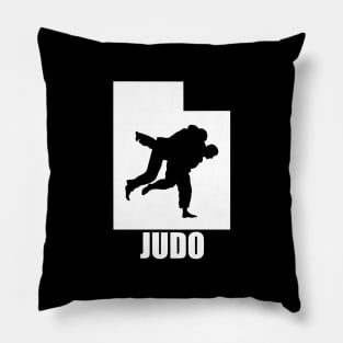 Utah Judo (w/ Text) Pillow