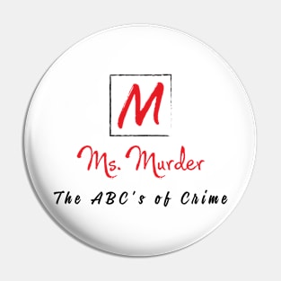 Traditional ABC's of Crime Pin