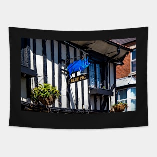 Blue pig Tapestry