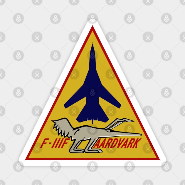 F-111F Aardvark - 494th TFS Magnet by Ace Apparel & Accessories