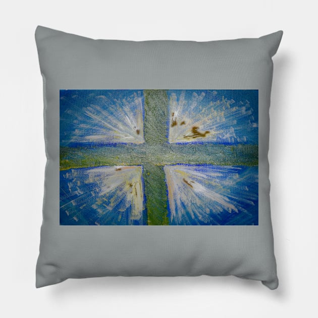 Power of the Cross Pillow by Ckauzmann