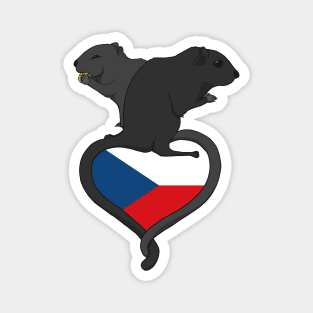 Gerbil Czech Republic (dark) Magnet