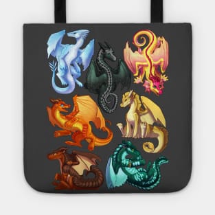 Wings of Fire: Jade Winglet Dragons - Moonwatcher, Winter, Qibli, Turtle, Kinkajou, Umber, Peril, Tote