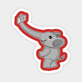 Cute Elephant selfie Magnet