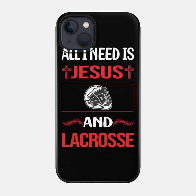 Funny Jesus Lacrosse - Lacrosse - Phone Case