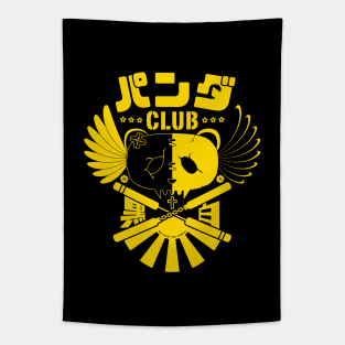 Panda Club Logo Design (Yellow) Tapestry