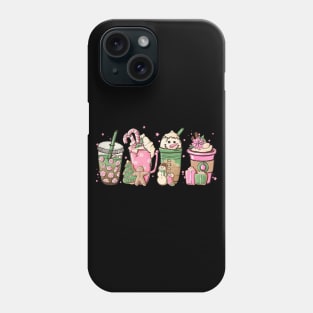 Christmas Coffee Shirt Snowmen Sweets Snow Warm Cozy Winter T-Shirt Phone Case