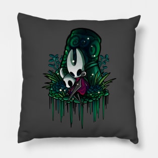 Hornet and the knight in greenpath Pillow