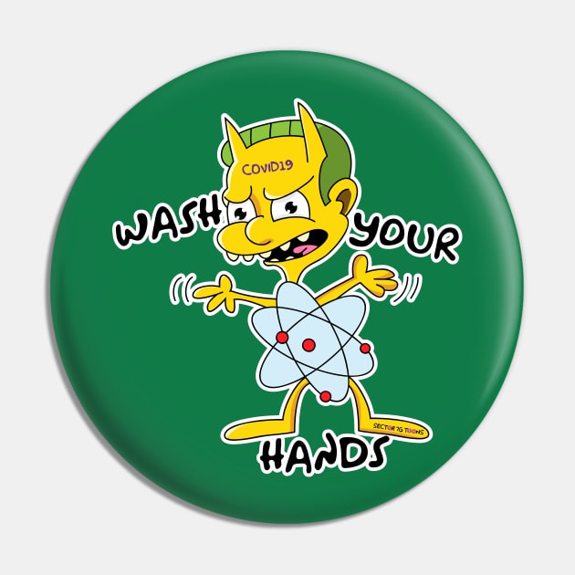 Wash your hands Pin by Teesbyhugo