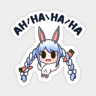 Usada Pekora laugh chibi head Magnet