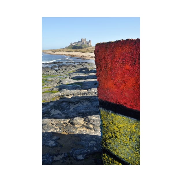 Rubic Cube painted on a WWII tank defence block - Bamburgh, UK by richflintphoto