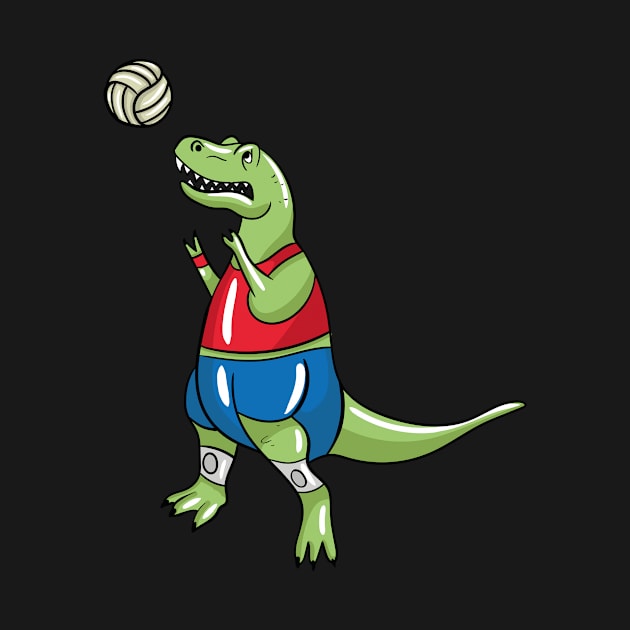 Volleyball T Rex by LetsBeginDesigns