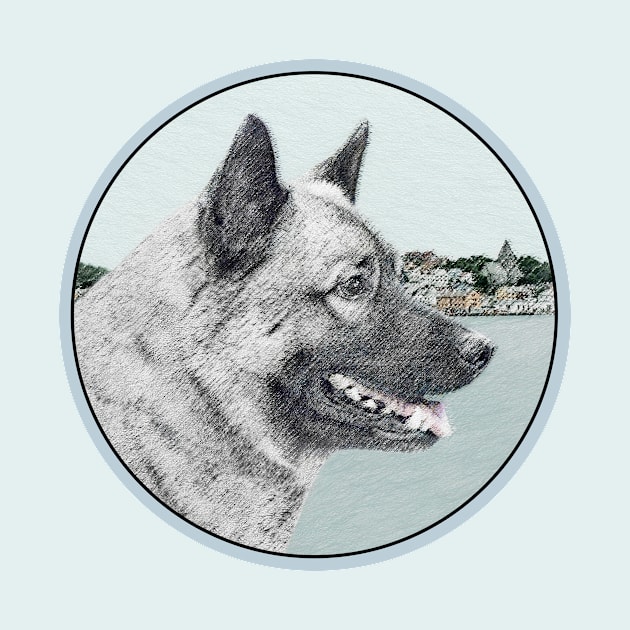 Norwegian Elkhound by Alpen Designs