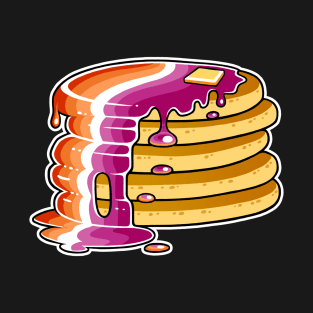 Lesbian Pride Pancakes LGBT T-Shirt