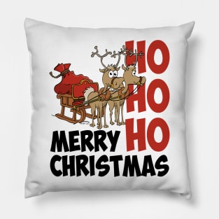 Hohoho Merry Christmas, Santa’s reindeers Pillow