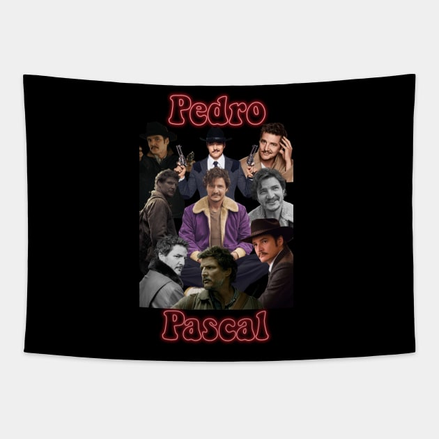 Pedro Pascal T-shirt Tapestry by chicledechoclo