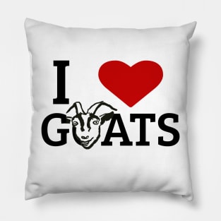 I Love Goats Pillow