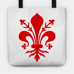 Florence Italy Fleur De Lis Sticker Tote