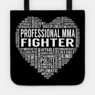 Professional Mma Fighter Heart Tote