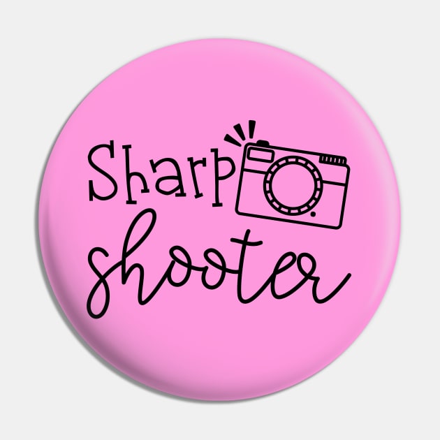Sharp Shooter Camera Photography Pin by GlimmerDesigns