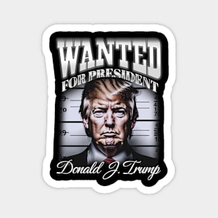 Donald Trump - Wanted For President Vintage Magnet