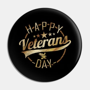 Special Logo for A Happy Veterans Day Pin