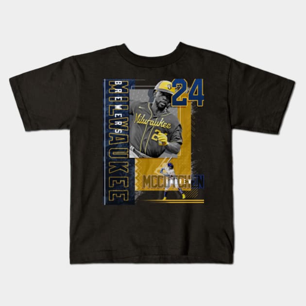 Rinkha Andrew McCutchen Baseball Paper Poster Brewers 2 Kids T-Shirt