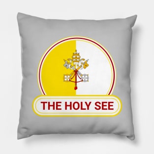 Vatican City - The Holy See Country Badge - The Holy See Flag Pillow