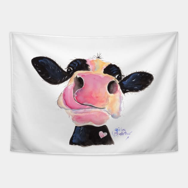 NoSeY CoW ' JaMMie JeSSie ' Tapestry by ShirleyMac