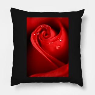 Red Swirl Pillow