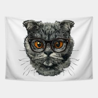 Intellectual Feline Tapestry