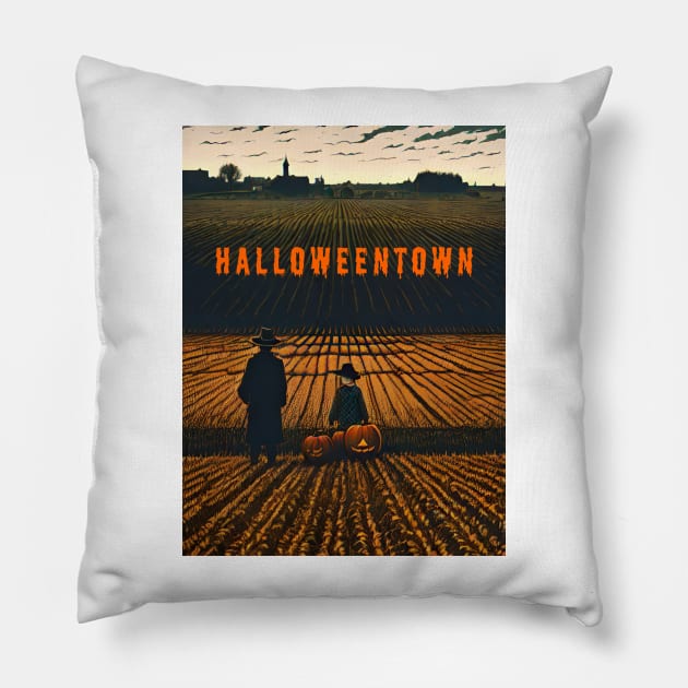 Halloweentown Pillow by WhiteTeeRepresent