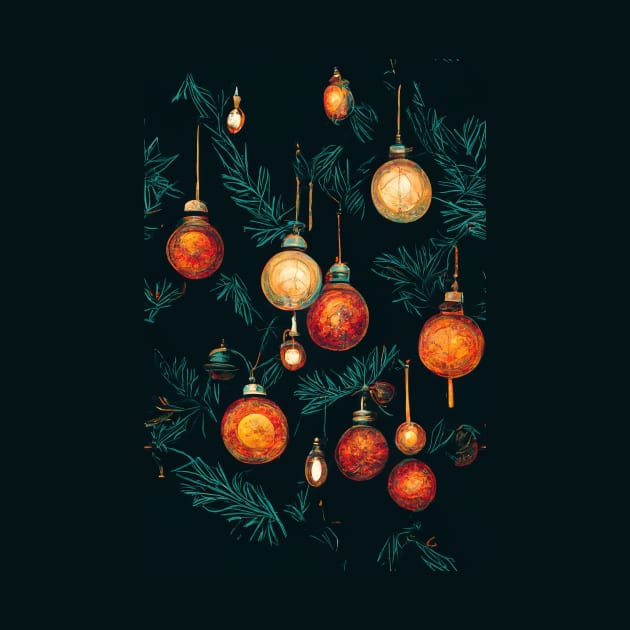 Christmas decorations on the spruce by MorningPanda