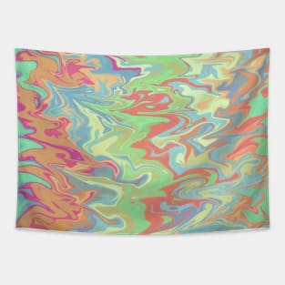 Acidic Liquid Marble Pattern Tapestry