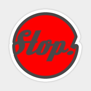 Twisted Stop Sign Magnet