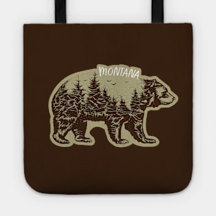 Mountain Grizzly Bear Montana Sticker Tote