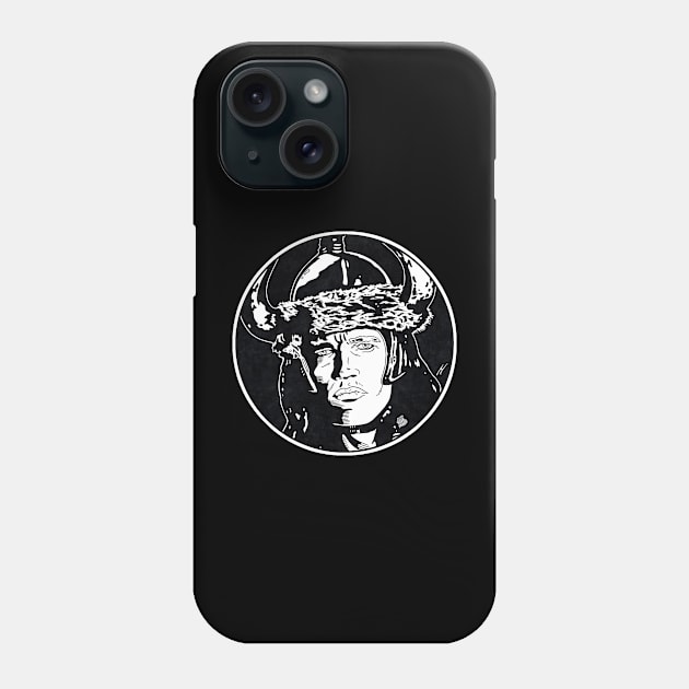 CONAN THE BARBARIAN (Circle Black and White) Phone Case by Famous Weirdos