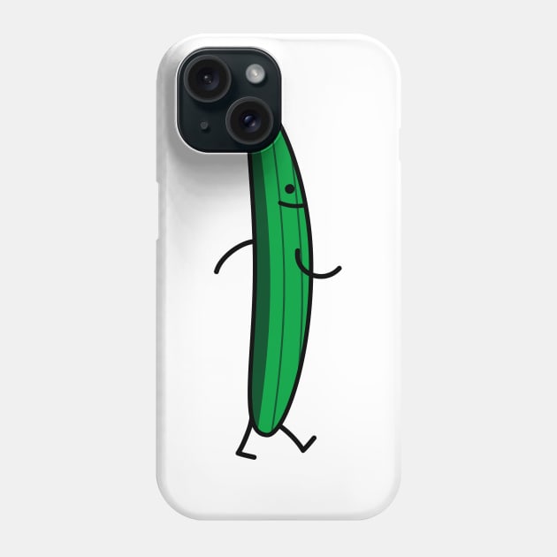 Funny cucumber Phone Case by spontania