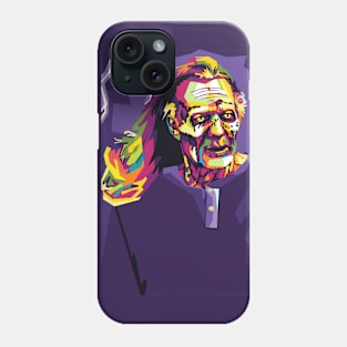 zombie halloween pop art Phone Case