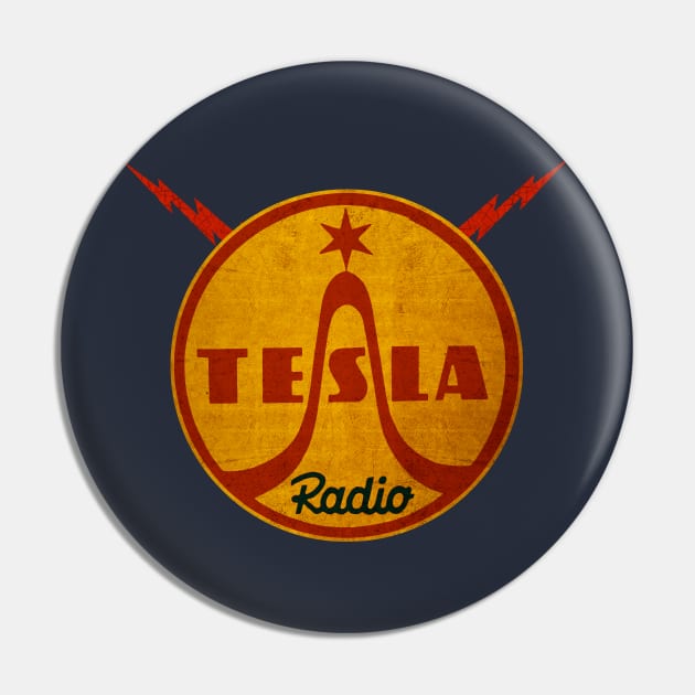 Tesla Vintage Radio Pin by Midcenturydave