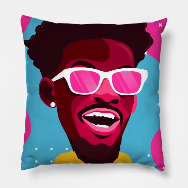 Jimmy Butler in Fashion Pillow by TeesByApollo