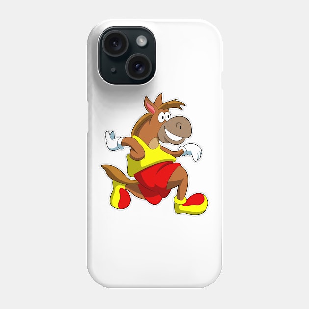 Horse at Running Phone Case by Markus Schnabel