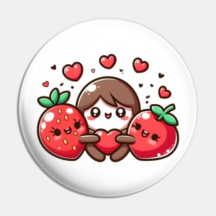 Valentine's Cartoon Delights T-Shirt Pin